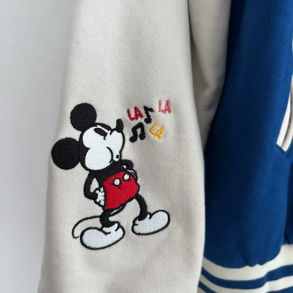 Disney Varsity Jacket Mens Large Bomber Letterman Mickey Mouse‎ Patch Hong Kong
